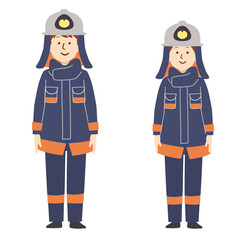 消防隊のイラスト