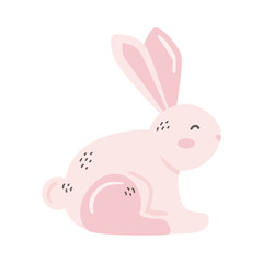cute pink rabbit
