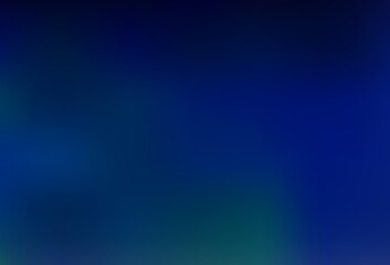 Dark BLUE vector blurred shine abstract template.
