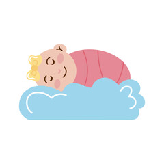 little girl baby sleeping