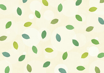 leaf frame digitally drawn illustration