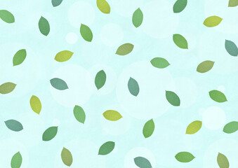 leaf frame digitally drawn illustration