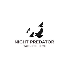 Night predator logo icon design 