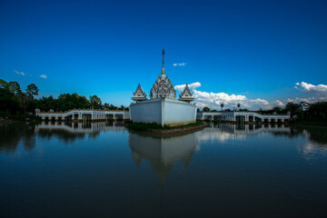 panoramic background of high mountain scenery, overlooking the atmosphere of the sea, trees and...