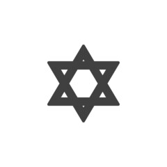 Star of David vector icon