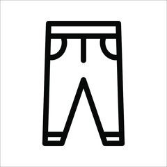 Pants icon, vector illustration. Flat design style. vector pants icon illustration isolated on white background, pants icon Eps10. pants icons graphic design vector symbols.