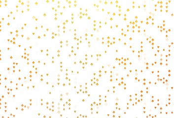 Light Yellow, Orange vector cover with symbols of gamble.