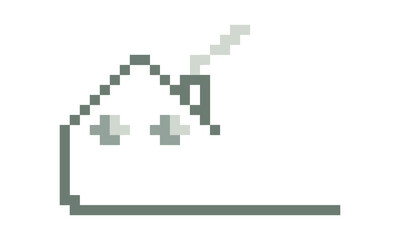 Pixel house vector