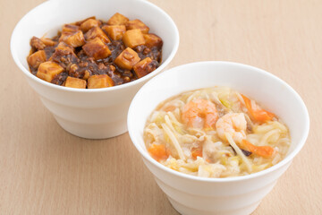 麻婆豆腐と中華丼　Chinese cuisine