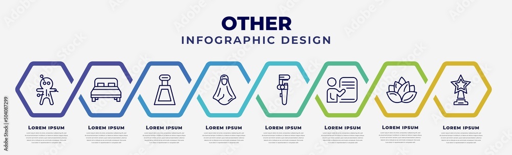Poster vector infographic design template with icons and 8 options or steps. infographic for other concept.