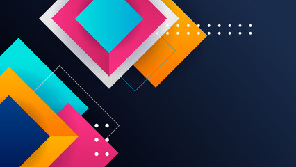 Minimal blue red orange colorful abstract modern background design. Design for poster, template on web, backdrop, banner, brochure, website, flyer, landing page, presentation, certificate, and webinar