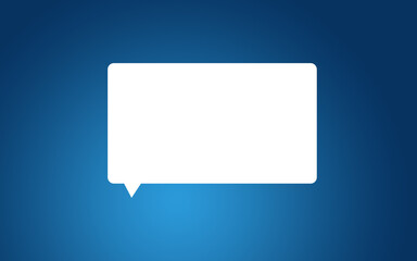 speech bubble icon isolated from the blue background