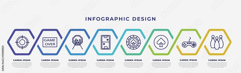 Poster vector infographic design template with icons and 8 options or steps. infographic for concept. inclu