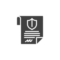 Secure document vector icon