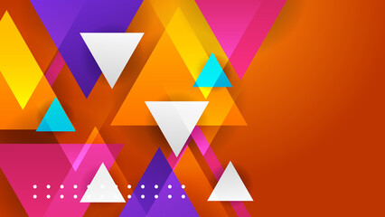 Abstract orange red blue white colorful vector technology background, for design brochure, website, flyer. Geometric orange red blue white colorful wallpaper for poster, certificate, presentation