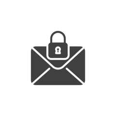 Secret email vector icon