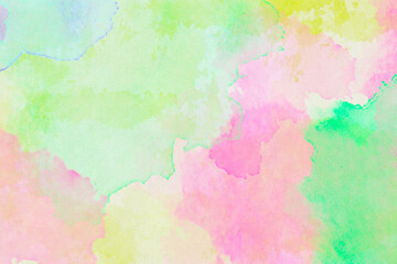 Fototapeta premium Watercolor background. 3D illustration, 3D rendering