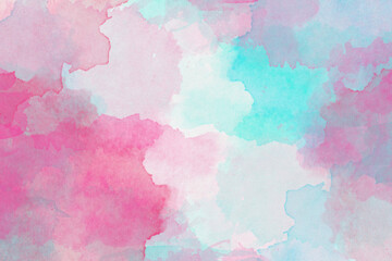 Watercolor background. 3D illustration, 3D rendering