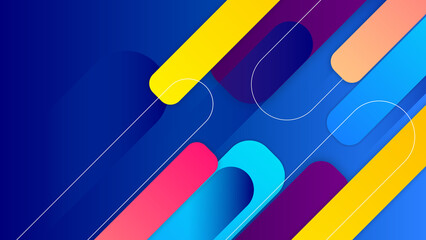 Abstract background with geometric shapes. Vector abstract graphic design banner pattern background template.