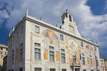 Fototapeta na wymiar Palace of St George (Palazzo San Giorgio) in Genoa, Italy