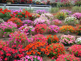 鉢植えの花たち