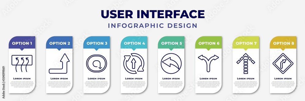Poster infographic template with icons and 8 options or steps. infographic for user interface concept. incl