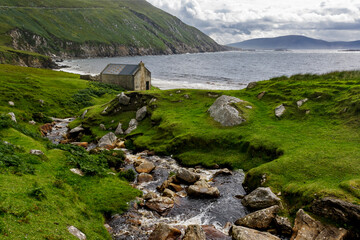 View of the Keem bay in the Achill island, Ireland