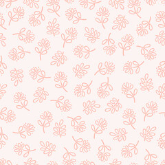 Floral boho Seamless pattern, vector repeating flower digital background for stationery, fabric, textile, wallpaper, wrapping