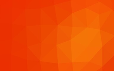 Light Orange vector low poly texture.