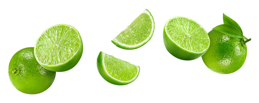 Lime isolated on white background