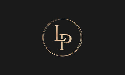 LP PL LP Initial Letter  Luxury-Premium Logo.