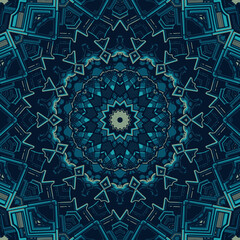 Illustration of a mosaic image, an abstract kaleidoscope pattern . The background mosaic. decorative patterns in retro style. bright flower. psychedelic background