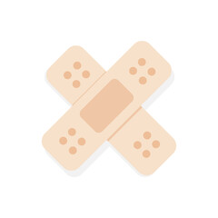 Adhesive bandage. Medical plaster icon. First aid concept