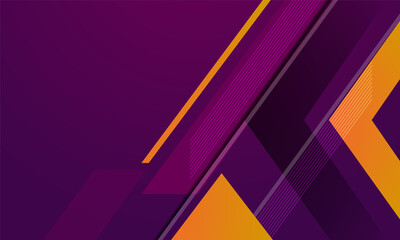 Purple and orange geometric background design template