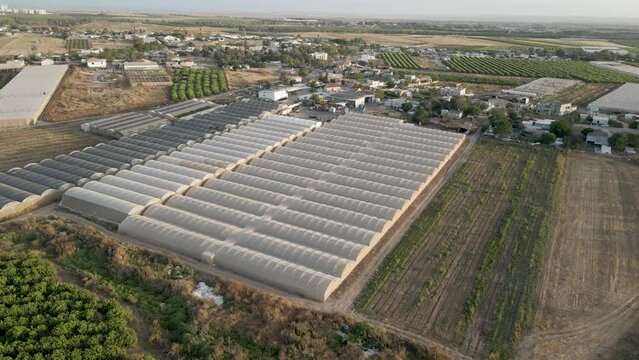 Aerial View Of Shuva Hamama  At Southern District Sdot Negev, Israel