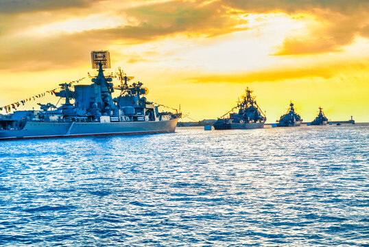 Military Navy Russian Ships And Cruiser Moskva Moscow