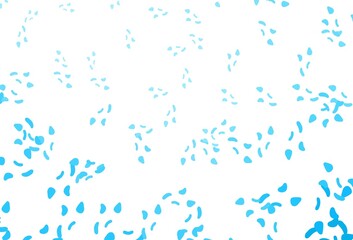 Light BLUE vector background with abstract forms.