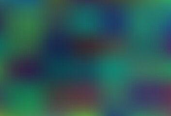 Dark Blue, Green vector glossy bokeh pattern.