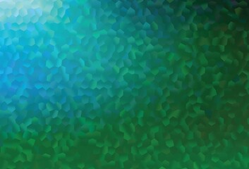 Dark Blue, Green vector backdrop with hexagons.