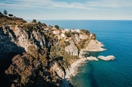 Pietragrande Cliff near Montauro city, Calabria South Italy
