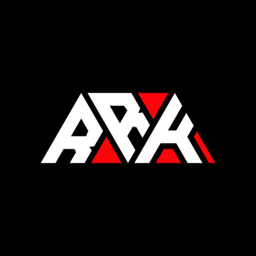 RRK triangle letter logo design with triangle shape. RRK triangle logo design monogram. RRK triangle vector logo template with red color. RRK triangular logo Simple, Elegant, and Luxurious Logo...