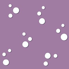 Abstract dots pattern. Different dots on pastel purple  background. Bubble pattern