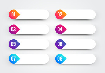 Infographic With Bullet Points, Options Or Steps