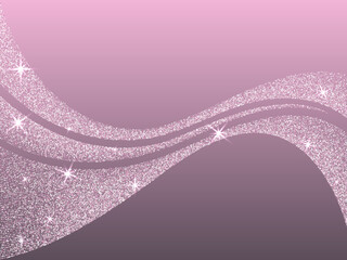 Bridal pink rose gold glitter vector background. Premium sparkles confetti invitation card background.