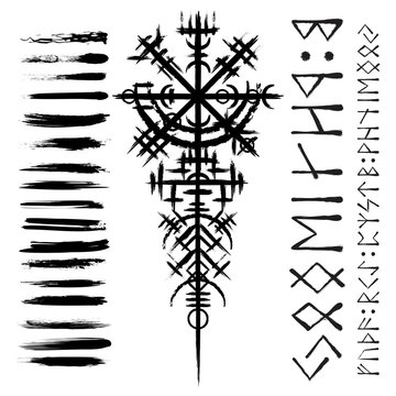 Scandinavian viking black symbol
