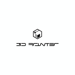 Vector Logo for 3d printing. Printing in three dimensional.