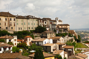 Narni, panorama cittadino,Umbria, Italia
