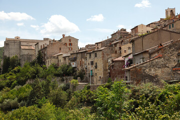 Fototapeta na wymiar Narni, panorama cittadino,Umbria, Italia