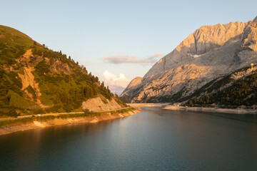 Naklejka premium Fedaia Lake - Italy