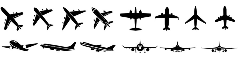 Aircraft icon vector set. airplane illustration sign collection. plane symbol or logo. © Denys